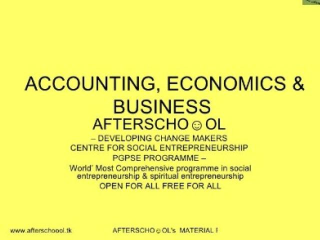 Accounting business economics