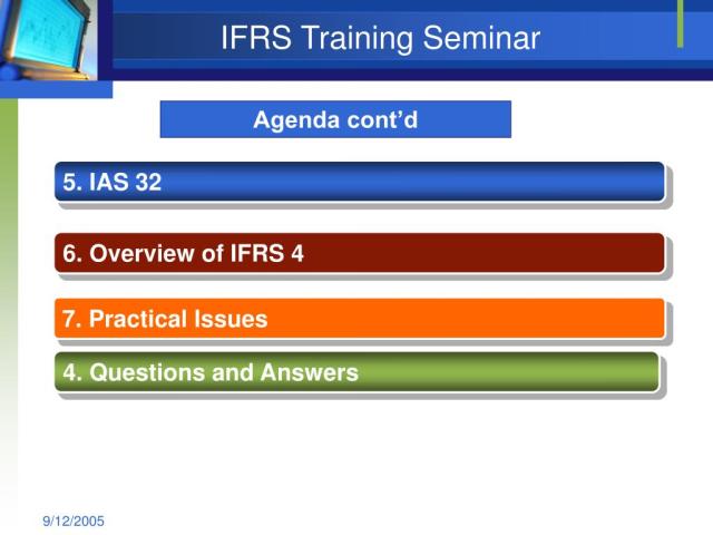 IFRS Seminar Mandatory