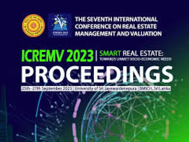 International Conference on Real Estate Project Management and Delivery Systems (ICREPMDS)