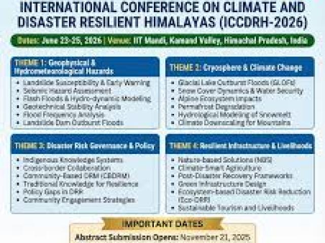  International Conference on Hydrometeorological Hazards and Early Warning Systems