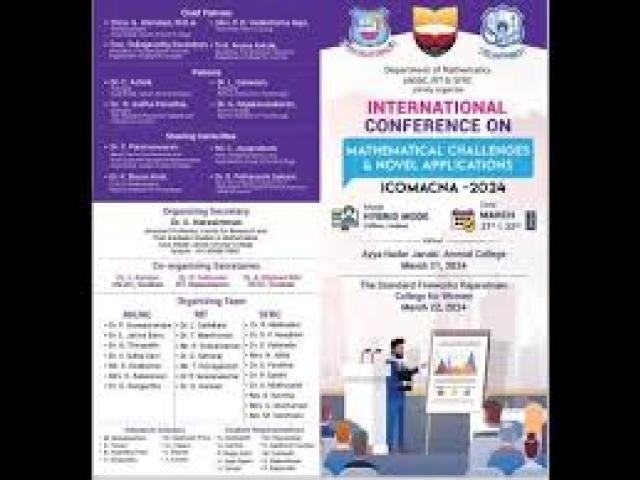 International Conference on Mathematical Challenges and Novel Applications(ICMCNA) | Research Foundation